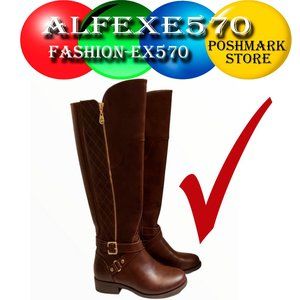 GBG Guess Haidyn Dark Brown Women Boots Size-7-M  COD/192